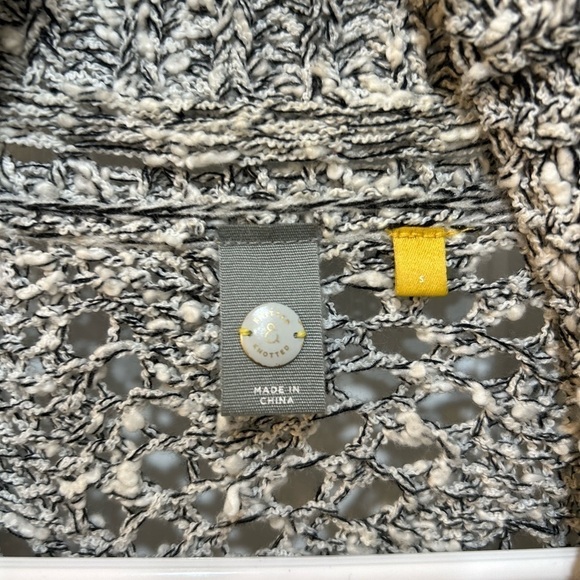 Anthropologie Knitted & Knotted Emmaline Tie Front Marled Cardigan Sweater Sz S - Picture 5 of 11